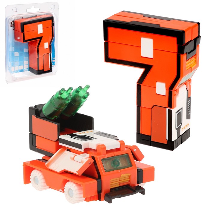 Робот-трансформер «Робоцифра 7», световые и звуковые эффекты