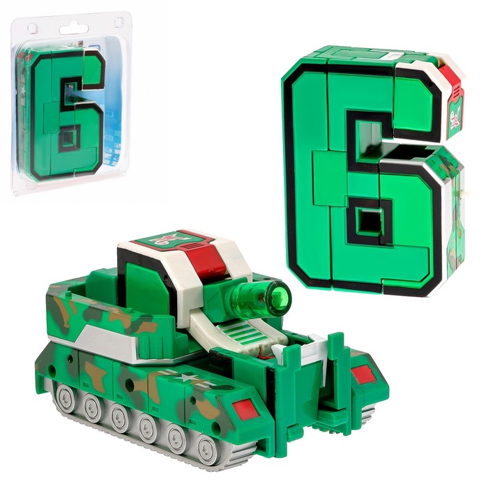 Робот-трансформер «Робоцифра 6», световые и звуковые эффекты