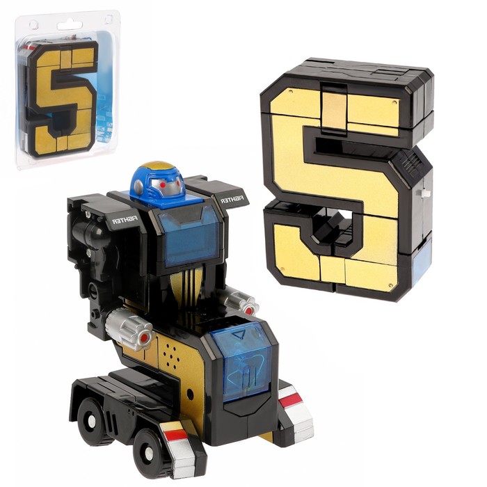 Робот-трансформер «Робоцифра 5», световые и звуковые эффекты