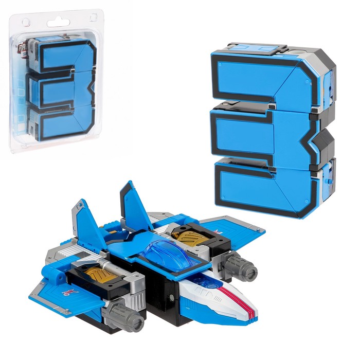 Робот-трансформер «Робоцифра 3», световые и звуковые эффекты