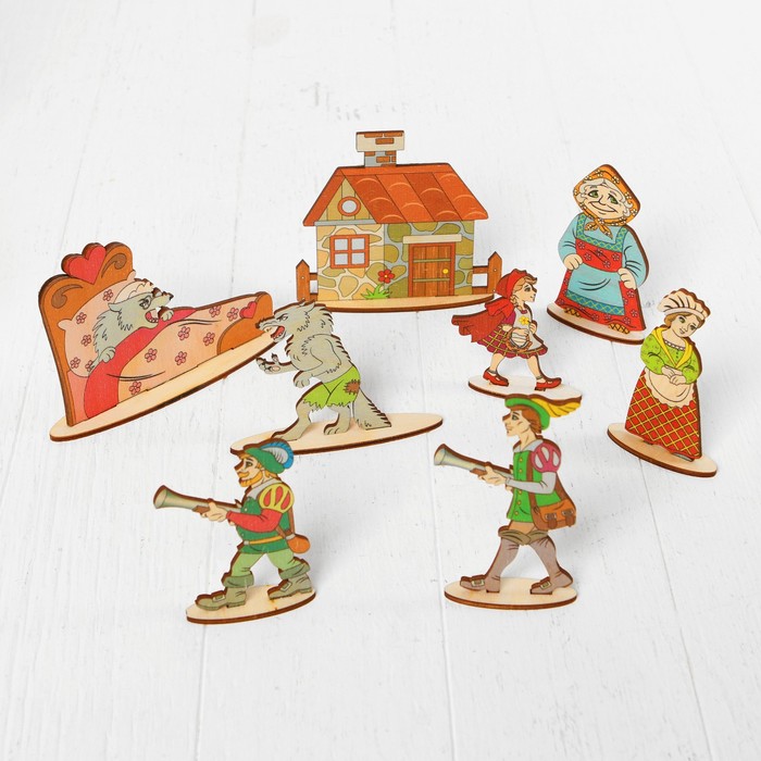 Кукольный театр сказки на столе "Красная шапочка"