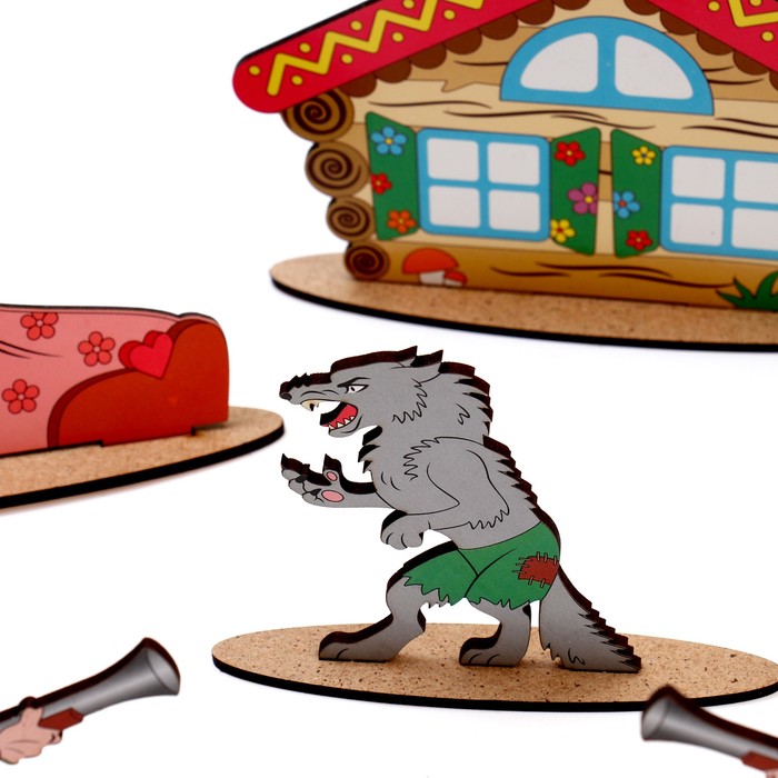 Кукольный театр сказки на столе "Красная шапочка"