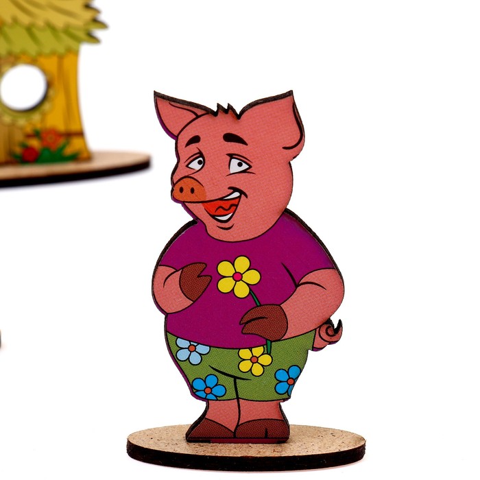 Кукольный театр сказки на столе "Три поросёнка"