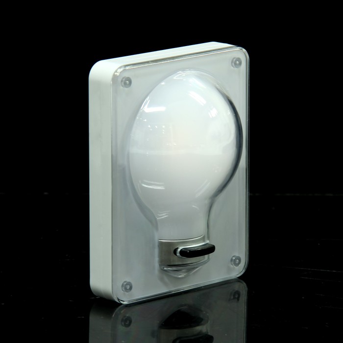 Ночник пластик "Лампочка" LED 3ААА 8х4х10,5