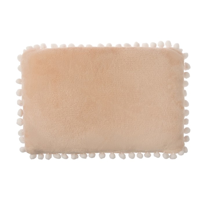 Подушка "Этель" Home бежевая р-р 40 х 30 см, 100% П/Э, велсофт