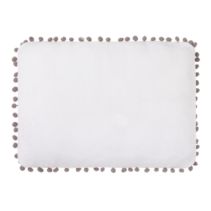 Подушка "Этель" Принцесса белая, р-р 40 х 30 см, 100% П/Э, велсофт