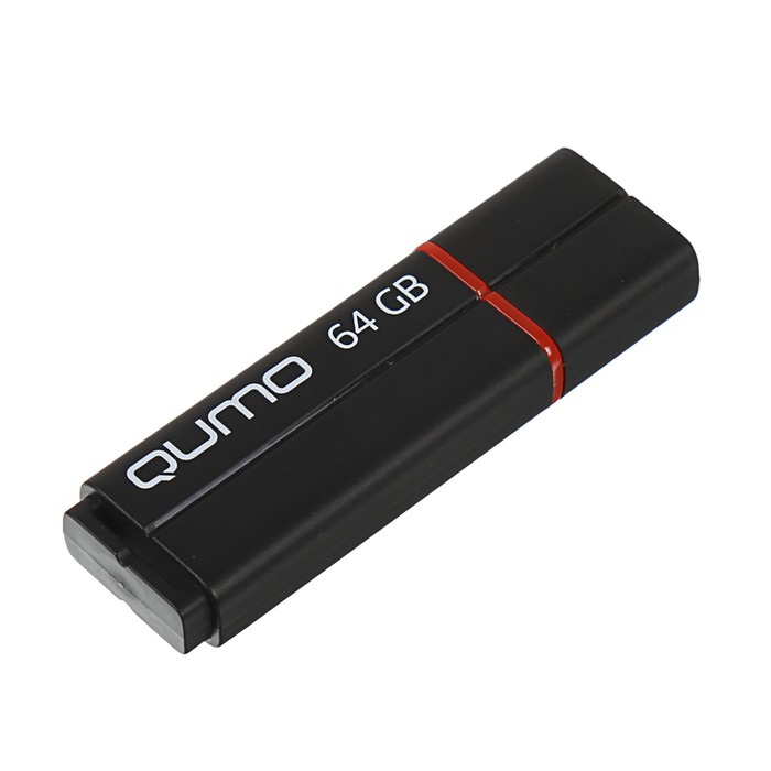Флешка USB Qumo Speedster 3.0 64 Гб, USB 3.0, черная Уценка