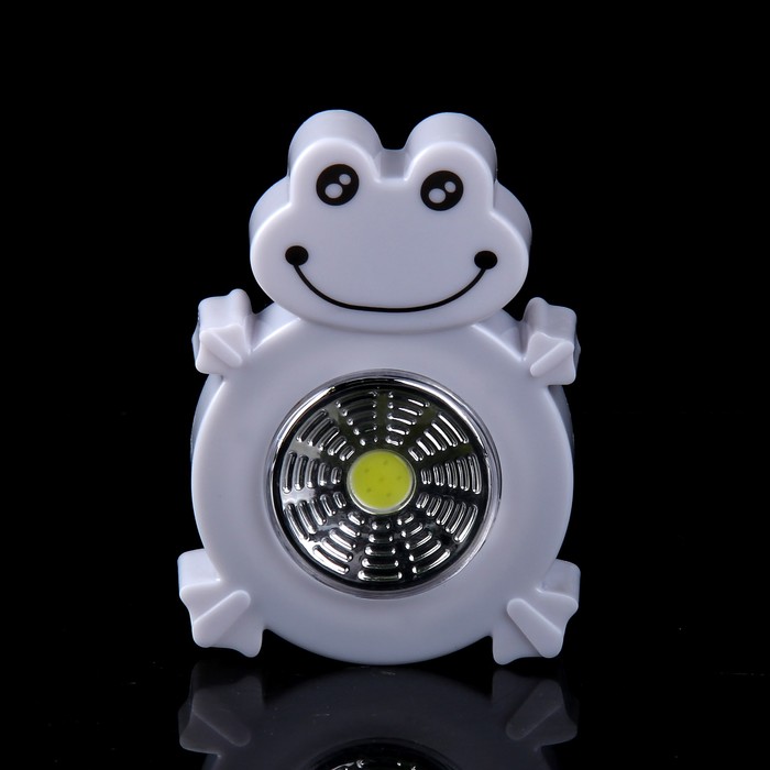 Ночник «Лягушонок», LED, пластик, 3 × ААА, 7 × 2,3 × 9,5 см, МИКС