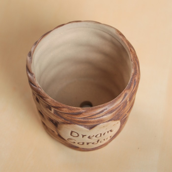 Кашпо керамическое "Корзинка" 8*8*7 см