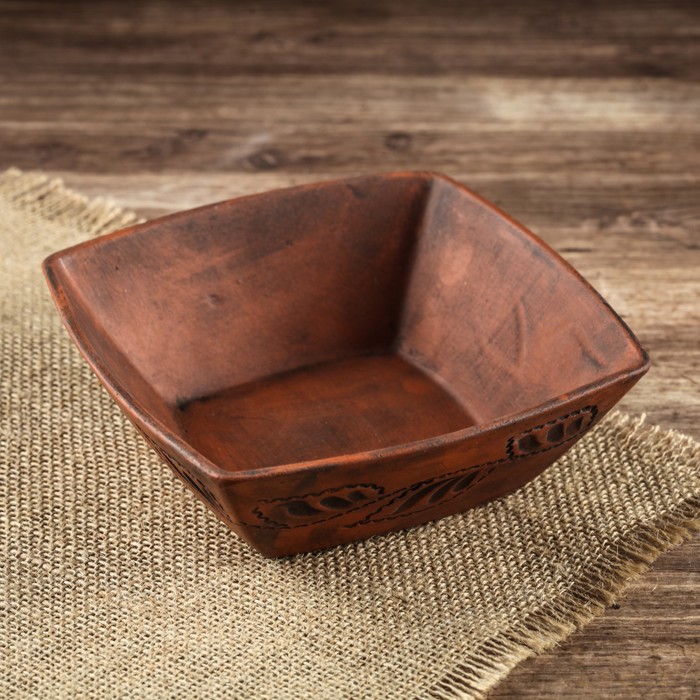 Салатник квадратный "Народный", 15 х 15 см