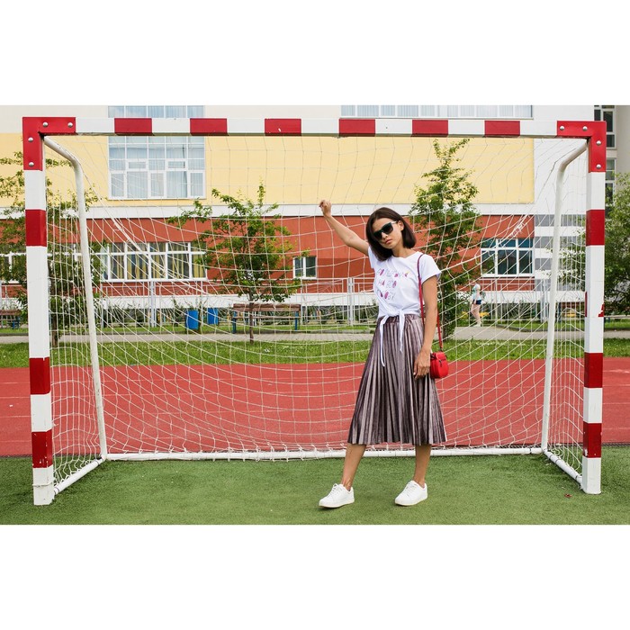 Футболка женская на завязках MINAKU, "Волшебная", размер 44, цвет белый