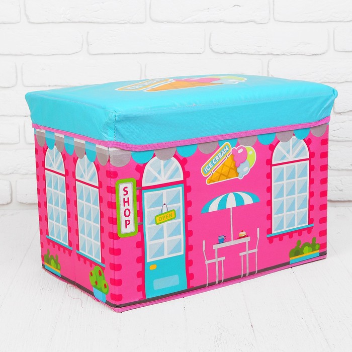 Корзина Летнее кафе, 48*30*30 см, пакет