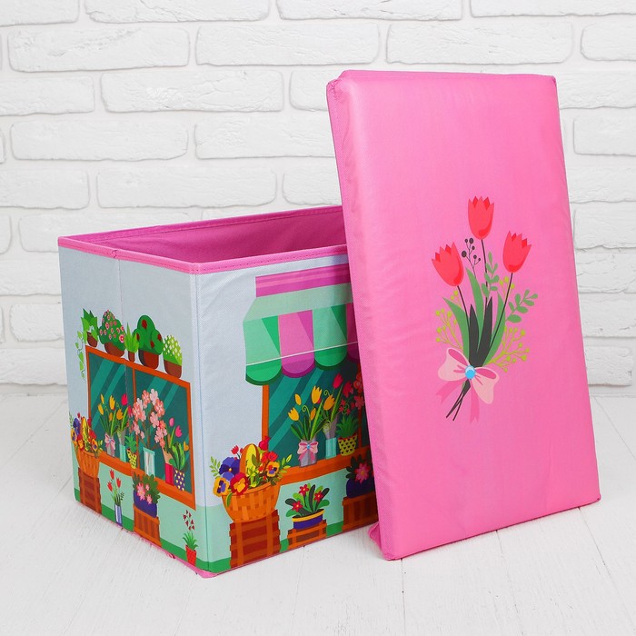 Корзина Цветочный магазин, 48*30*30 см, пакет