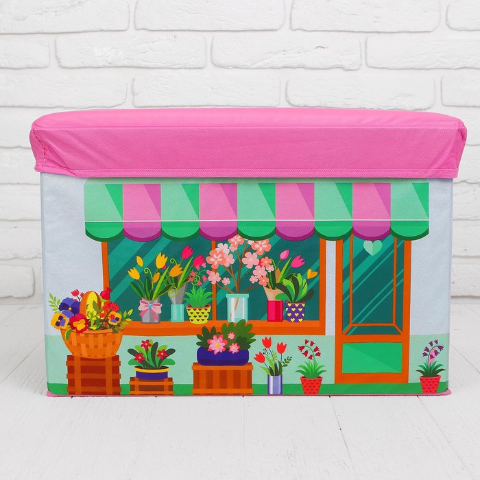 Корзина Цветочный магазин, 48*30*30 см, пакет