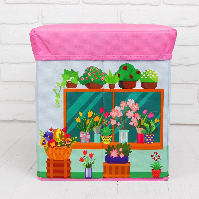 Корзина Цветочный магазин, 48*30*30 см, пакет