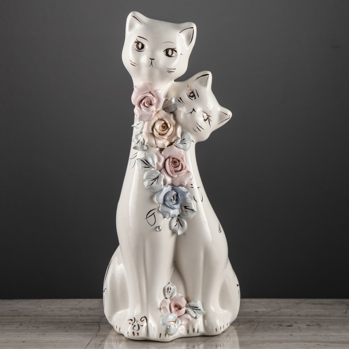 Копилка "Близнецы " глазурь белая, лепка