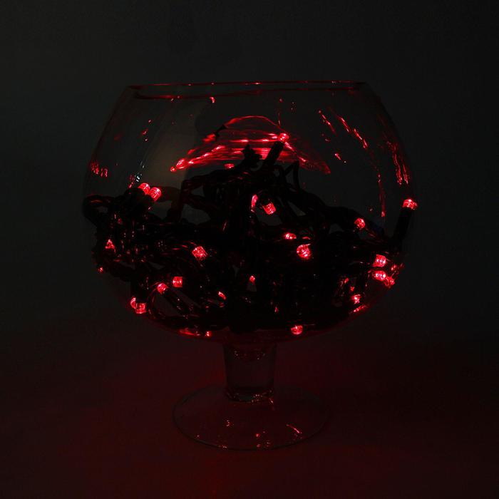 Гирлянда "Метраж" улич. УМС Д: 10 м, Н.Т. "Каучук" LED-100-220V, 3W, БЕЗ контр.КРАСН. УЦЕНКА