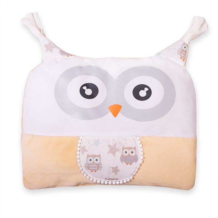 Подушка декоративная "Софушки" 40х38, цвет бежевый, бязь, велюр 552