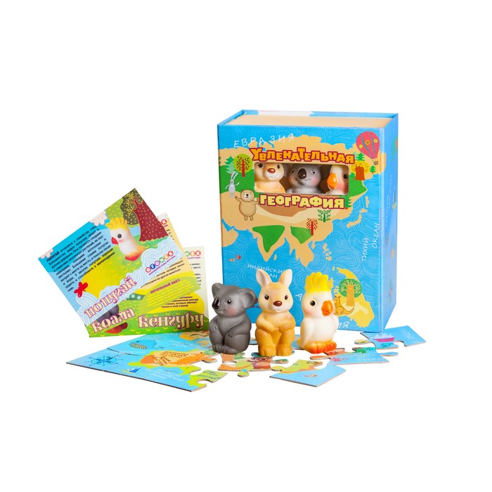 Настольная игра "Увлекательная география", МИКС