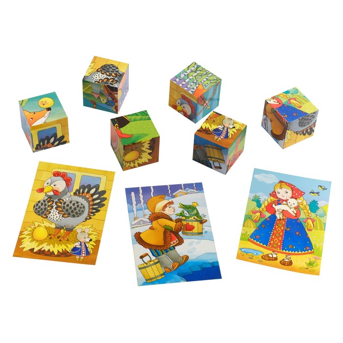 Кубики 6 шт. "Русские сказки" 26796