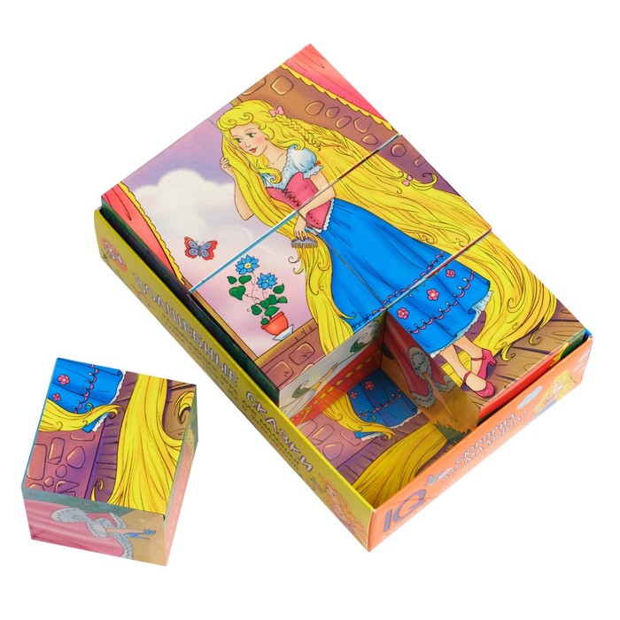 Кубики 6 шт. "Волшебные сказки" 26737