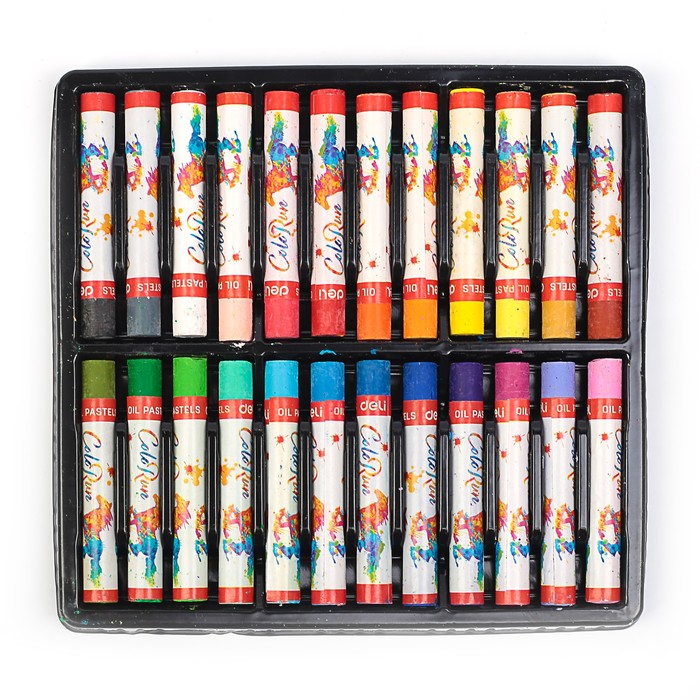 Мелки восковые 24цв Deli ColoRun EC20220 картон.кор, европодвес