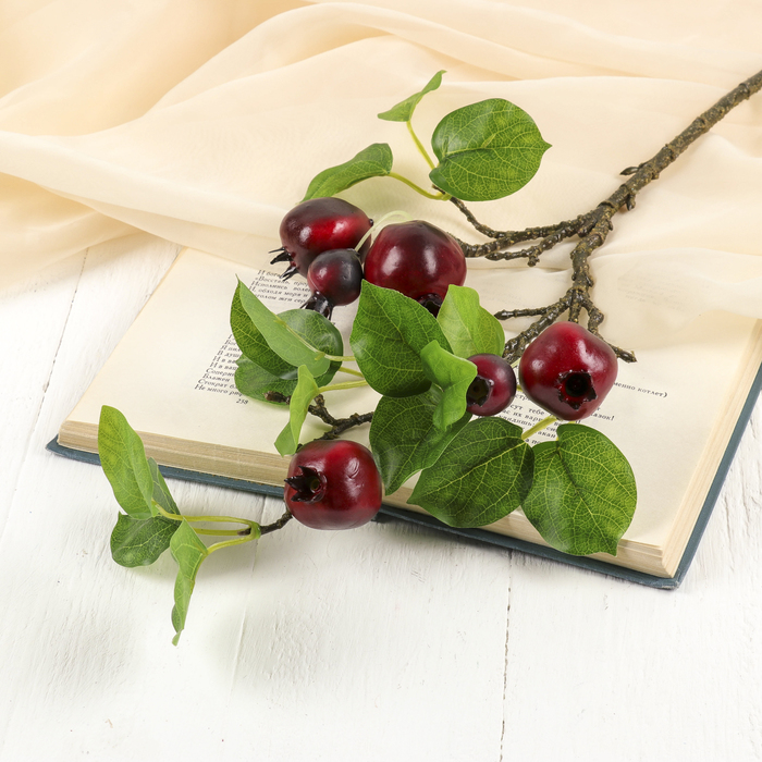 Декор "Ветка граната" 50 см