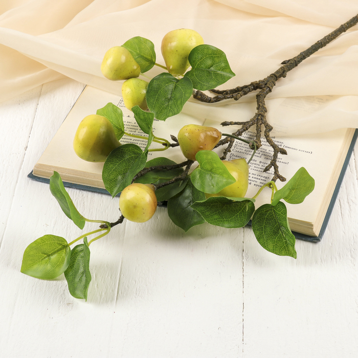 Декор "Ветка с грушами" 50 см