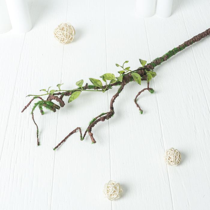 Декор "Ветка с листьями" 60 см