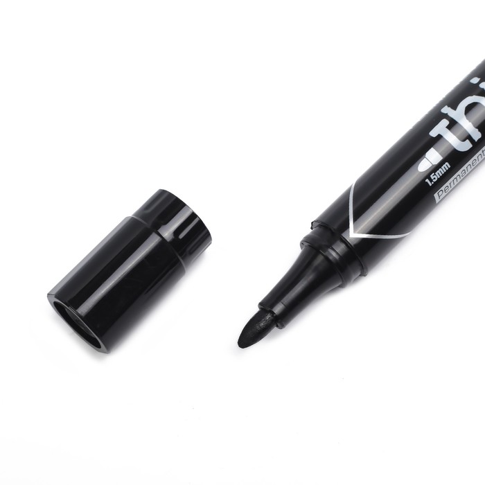 Маркер перманентный 2.0 мм Deli Think EU10020 круг.пиш.наконечник, черный