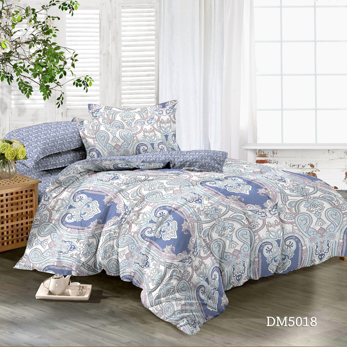 Постельное бельё АДЕЛЬ 1,5 сп. Герцогиня 145х210, 145х210, 70х70см 2шт поплин хл.100% 110гр/м2