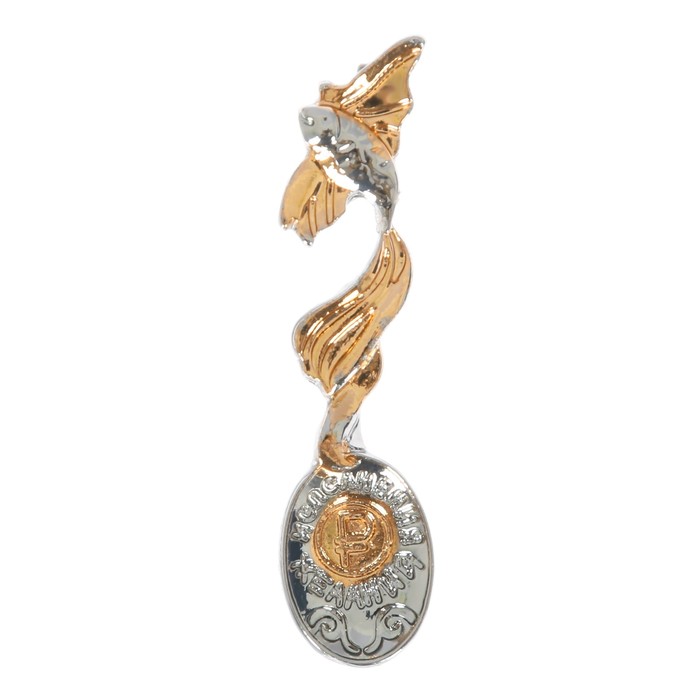 Ложка-загребушка двухцветная "Золотая рыбка"