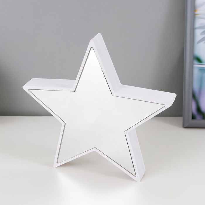 Ночник "Звезда с эффектом бесконечности" 25хLED от USB белый 2,7х18х17 см