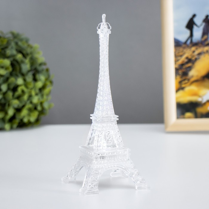 Ночник акрил "Эйфелева башня" LED RGB 3хAG13 7х7х18 см