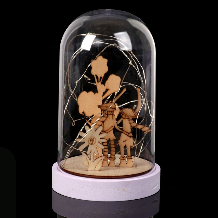 Ночник "Прогулка" LED USB (в комплекте) белый 12х12х18,5 см