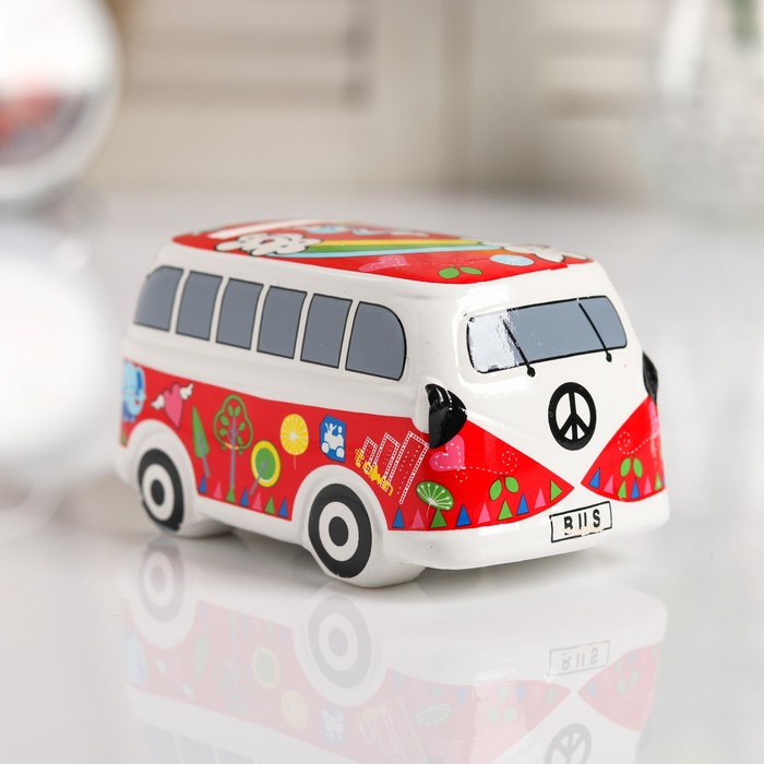 Копилка керамика "Весёлый автобус" МИКС 6х11х6,5 см