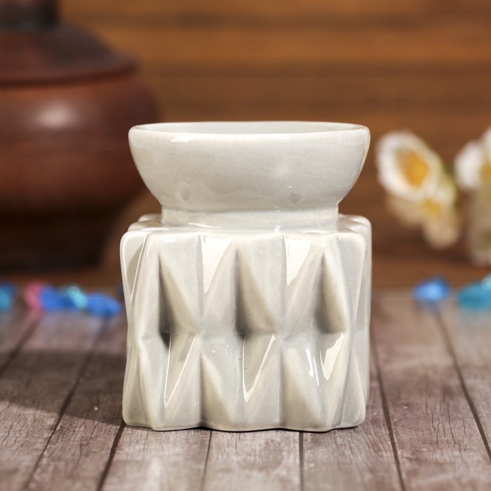 Аромалампа керамика "Грани. Куб" МИКС 9х7,5х7,5 см