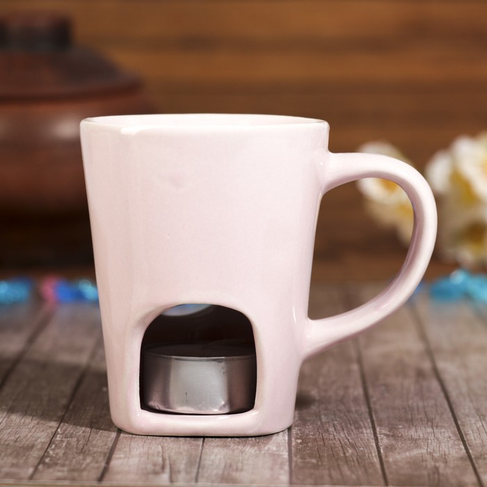 Аромалампа керамика "Кружка-смайл" МИКС 9,5х11,5х7,7 см