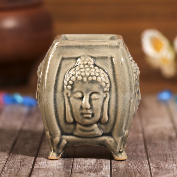 Аромалампа керамика "Изображение будды" МИКС 8,5х7,5х7,5 см