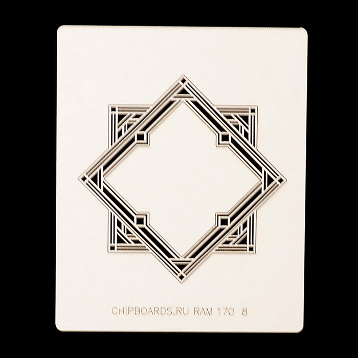 Чипборд картон "Багетная рамка (2)" 8 см (RAM_170)