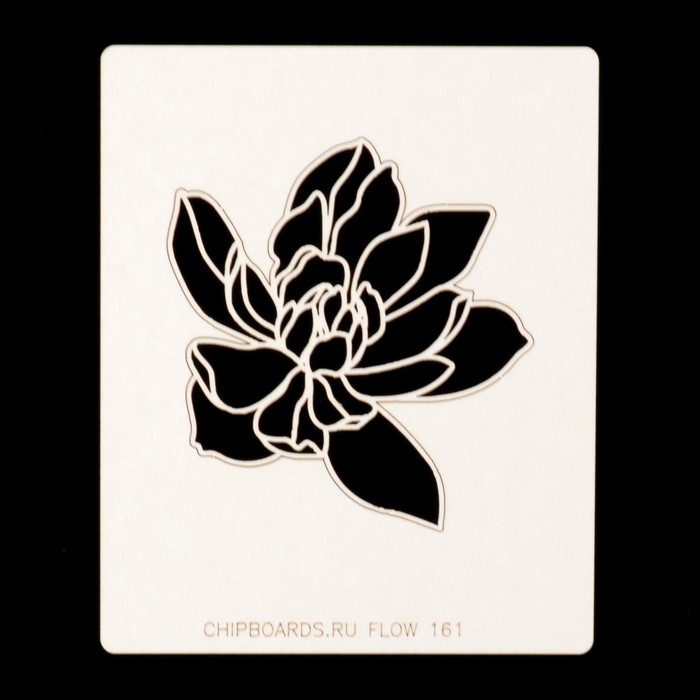 Чипборд картон "Магнолия (3)" 7х7,5 см (FLOW_161)