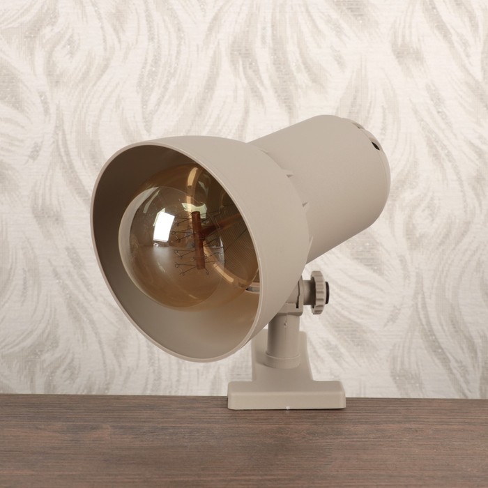 Светильник настольный на прищепке Надежда 1- мини Слоновая кость