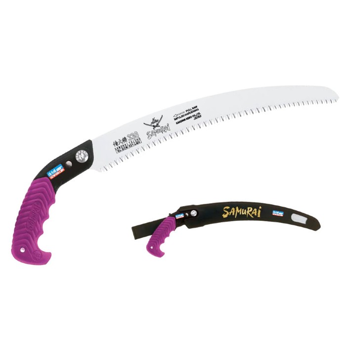 Ножовка, изогнутым полотном, L=330мм и переменным шагом 3/3,5/4мм, в чехле, с поясным креплением