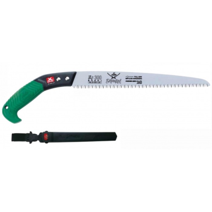 Ножовка, прямым полотном , L=300мм, шаг 4мм, в чехле, с поясным креплением