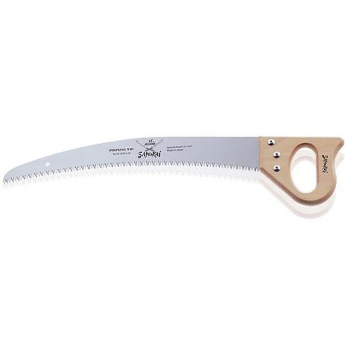 Ножовка, изогнутым полотном , L=540мм/6мм, с деревянной ручкой.