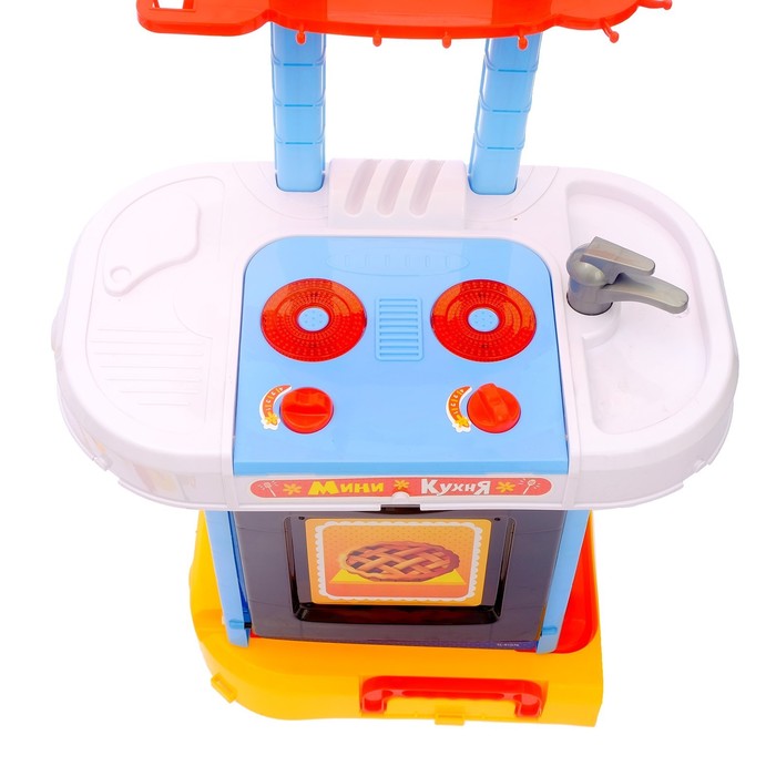 Игровой модуль кухня «Голубая мечта» с аксессуарами, складывается в чемодан, световые и звуковые эффекты