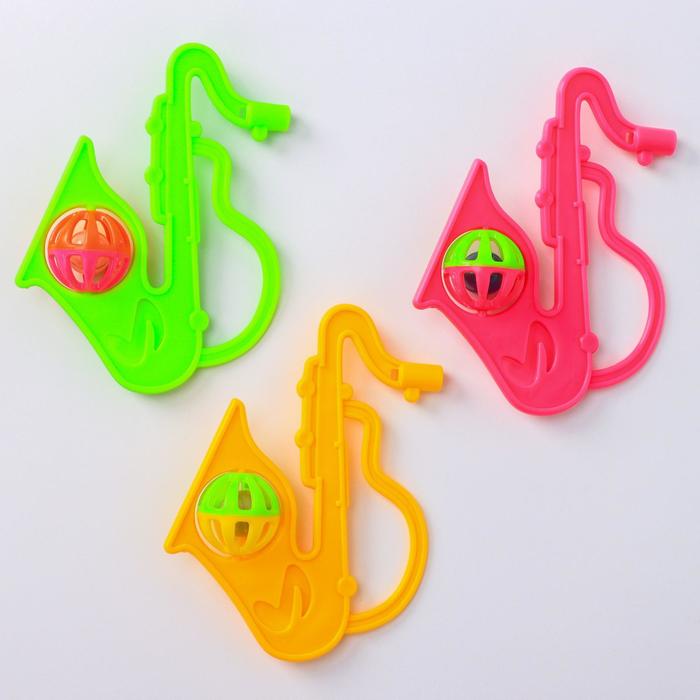 Погремушка «Саксофон», цвета МИКС