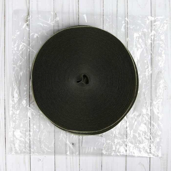 Липучка, ширина 20мм, 25±1м , цвет хаки