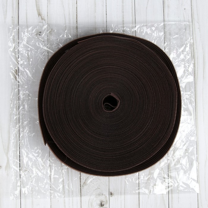 Липучка, ширина 40мм, 25±1м , цвет коричневый