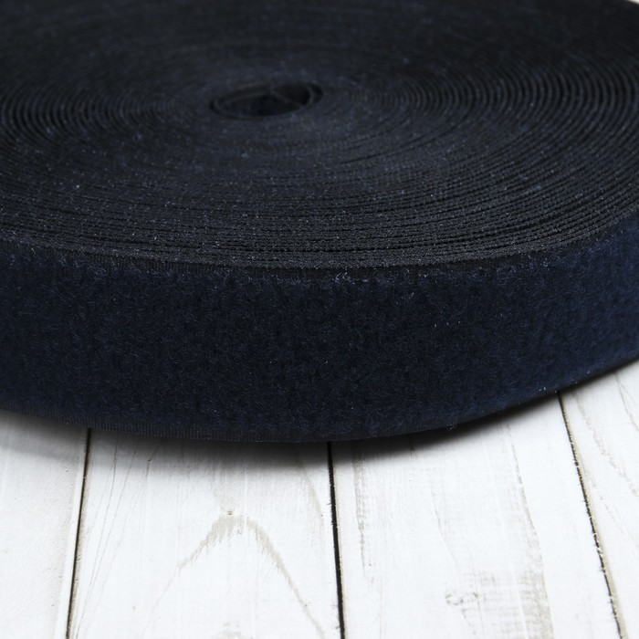 Липучка, ширина 40мм, 25±1м , цвет тёмно-синий